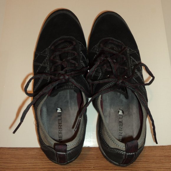 Merrell Move Women's Size 11 Shoes Sneakers Black Suede Lace Up - Picture 3 of 13
